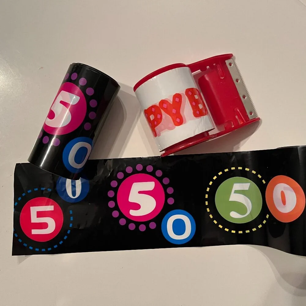 50th Birthday‎ Plastic Streamers